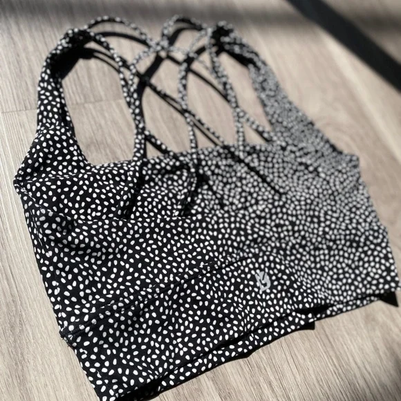 BuffBunny Revolution Sports Bra Onyx Black Bossy Print Medium - Picture 6 of 12